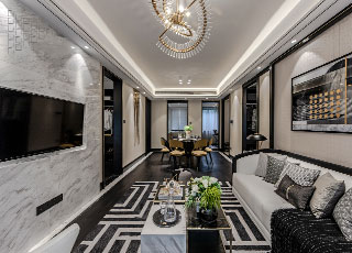 黑金，酷！金輝蕓都尚院樣板房