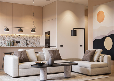 橙色系的經典搭配，溫馨而舒適