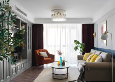 混搭美式二人居，大膽用色的設(shè)計(jì)